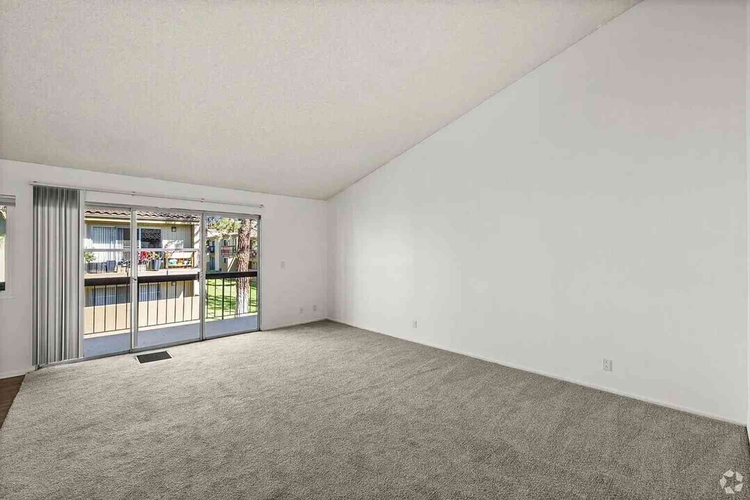 open concept apartment living area natural light